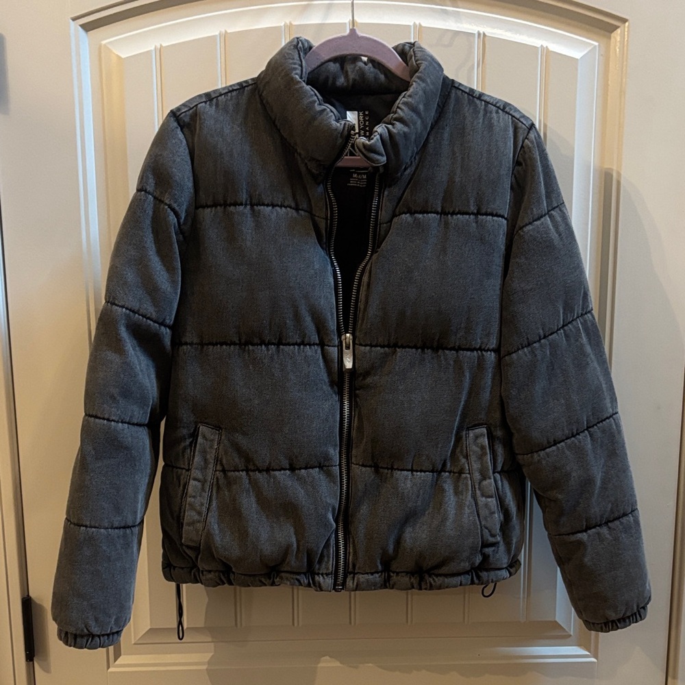 Gray/ black Puffer Jacket